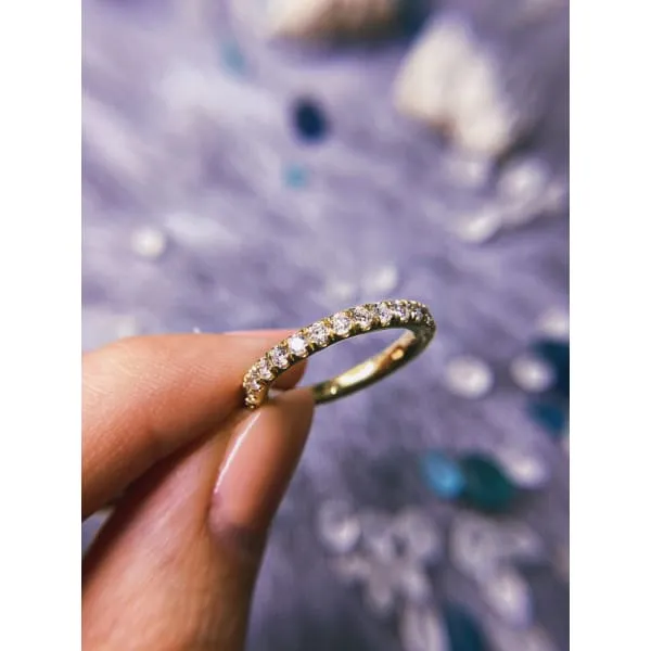 14kt Hand Made Eternity Band with 100ct Diamonds BA4800 Diamond Source NYC Rings