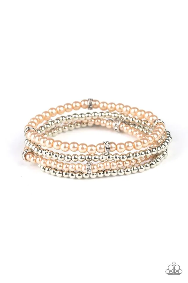 Bracelets Paparazzi Bracelet Fiercely Frosted Brown Paparazzi Jewelry
