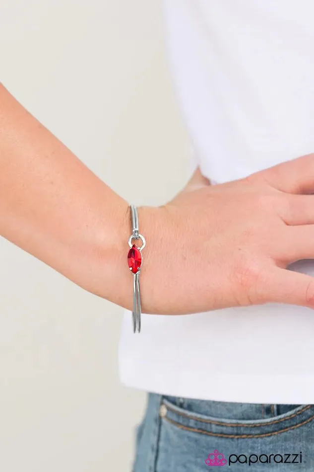 Bracelets Paparazzi Bracelet Im Here To Dazzle Red Paparazzi Jewelry