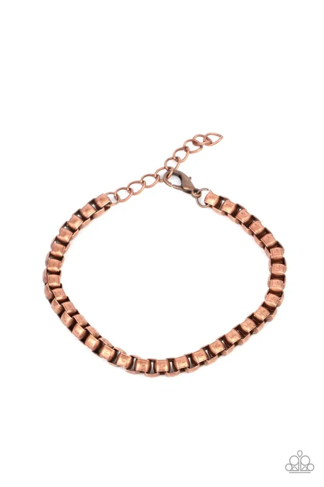 Bracelets Paparazzi Jewelry Paparazzi Bracelet Armed Combat Copper