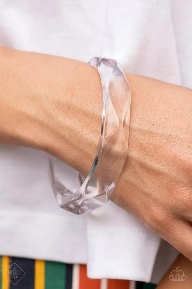 Bracelets Paparazzi Jewelry Paparazzi Bracelet ClearCut Couture White