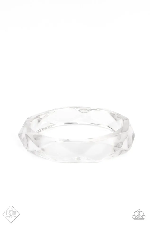Bracelets Paparazzi Jewelry Paparazzi Bracelet ClearCut Couture White Bracelets Paparazzi Jewelry Paparazzi Bracelet ClearCut Couture White
