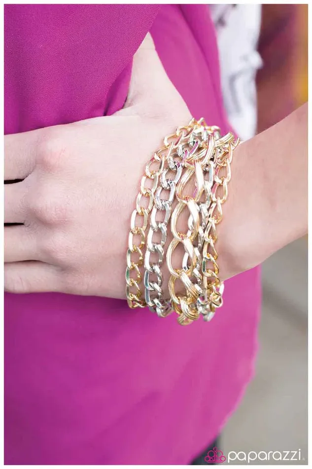 Bracelets Paparazzi Jewelry Paparazzi Bracelet Material Girl Gold