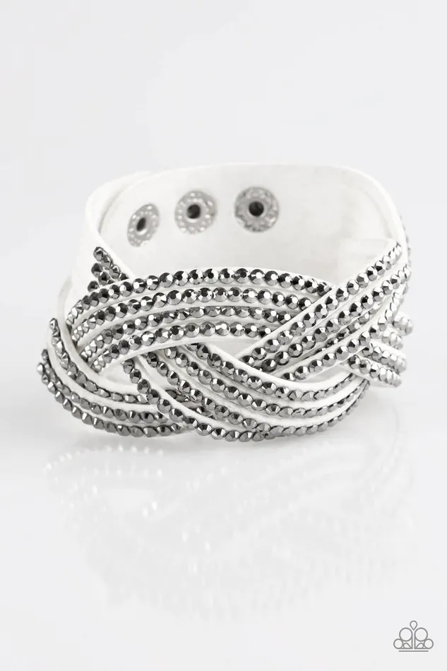 Bracelets Paparazzi Jewelry Paparazzi Bracelet Top Class Chic White