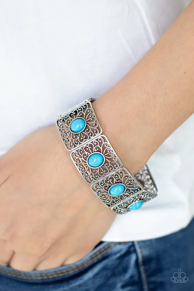 Paparazzi Jewelry Bracelets Paparazzi Bracelet Cakewalk Dancing Blue