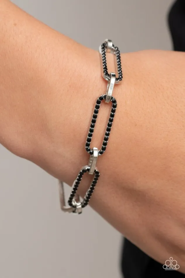 Paparazzi Jewelry Bracelets Paparazzi Bracelet Still Not OVAL You Black