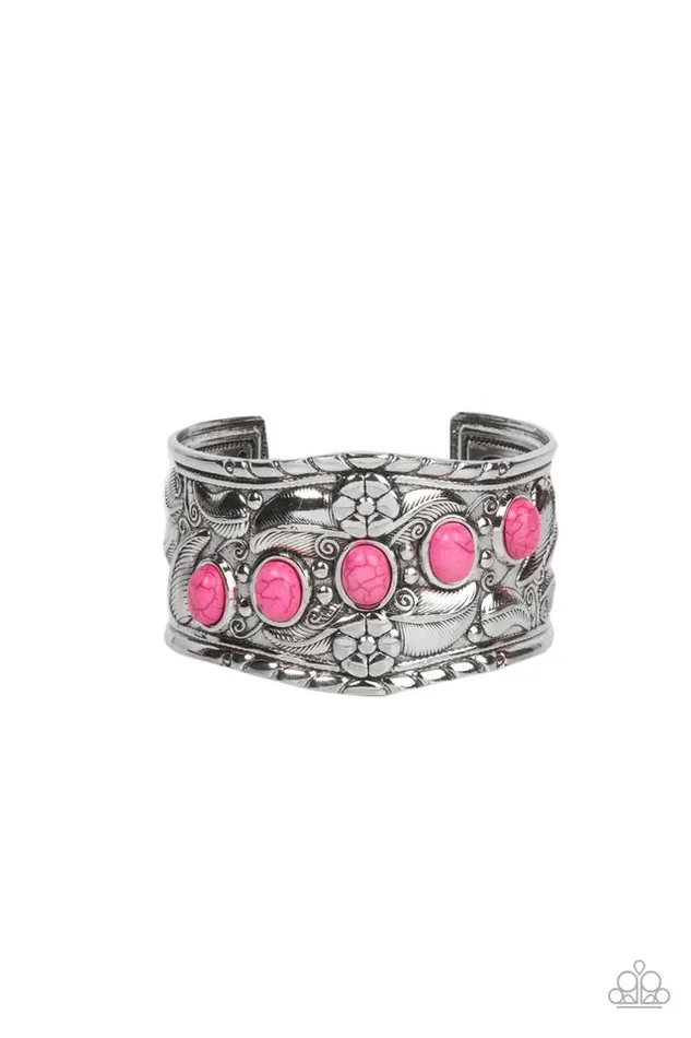 Paparazzi Jewelry Bracelets Paparazzi Bracelet Welcome to the Badlands Pink
