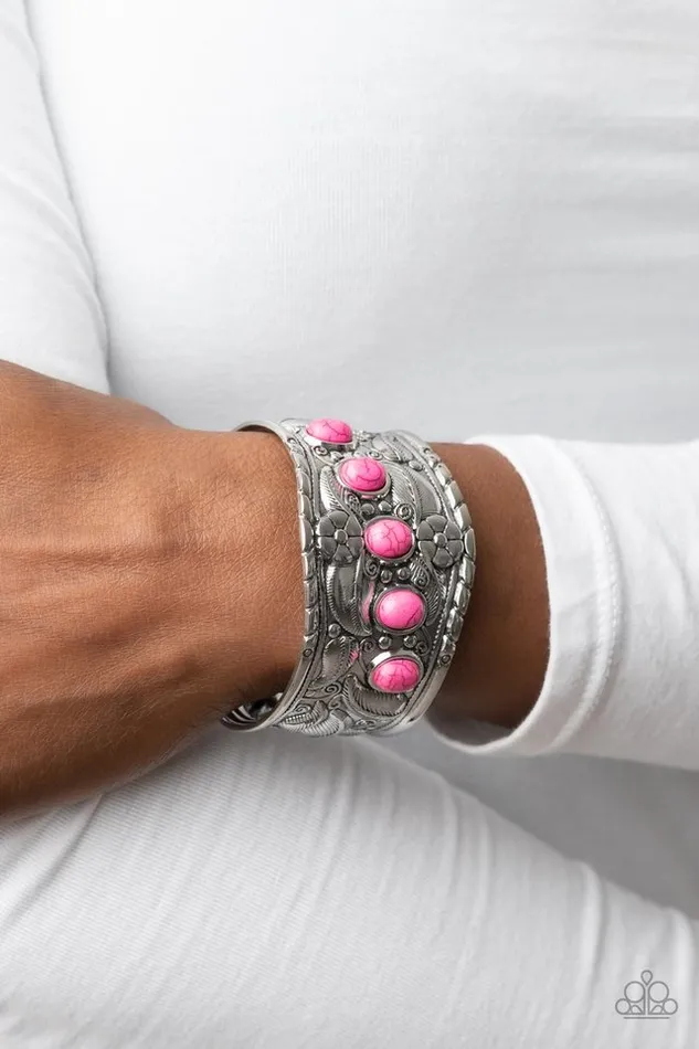Paparazzi Jewelry Bracelets Paparazzi Bracelet Welcome to the Badlands Pink Paparazzi Jewelry Bracelets Paparazzi Bracelet Welcome to the Badlands Pink