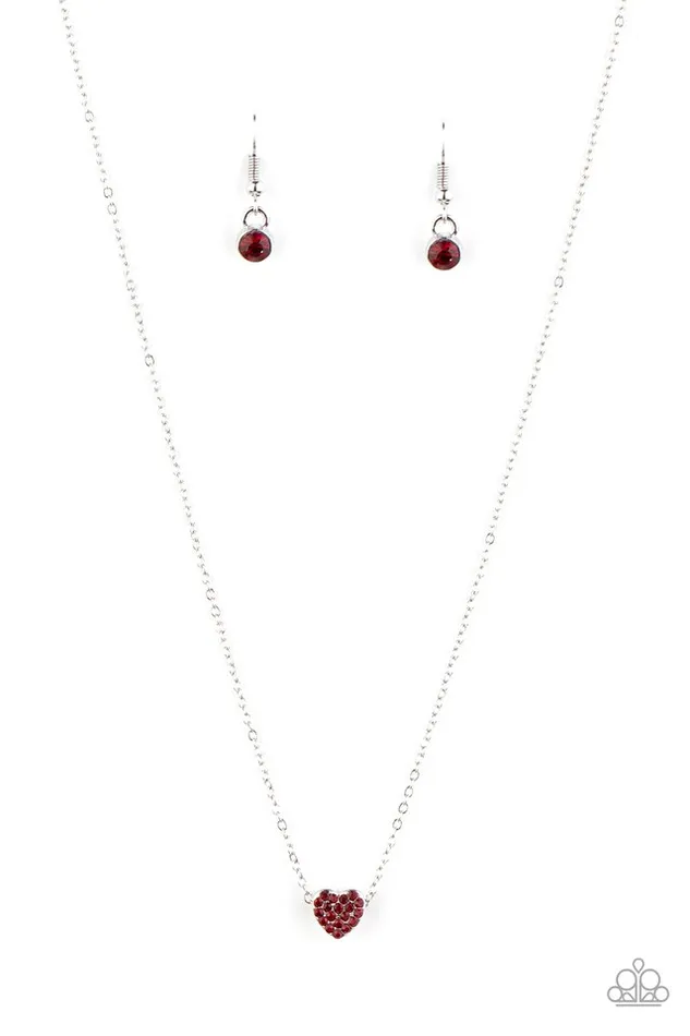Paparazzi Jewelry Necklaces Paparazzi Necklace Hit Em Where It HEARTS Red Paparazzi Jewelry Necklaces Paparazzi Necklace Hit Em Where It HEARTS Red