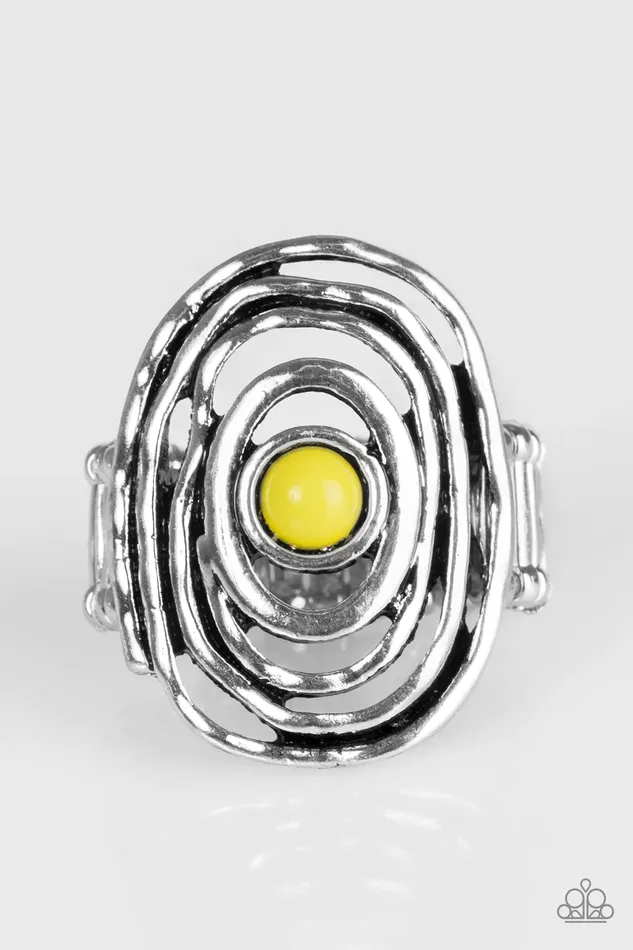 Paparazzi Jewelry Paparazzi Ring Colorfully Chaotic Yellow Rings