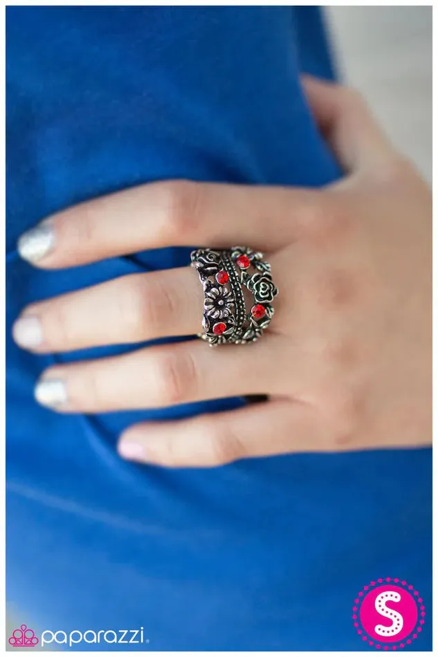 Paparazzi Jewelry Rings Paparazzi Ring Wild Blooms Red