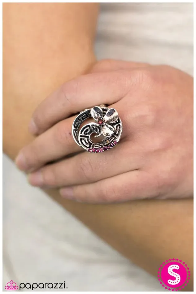 Paparazzi Ring At the End Of the Road Purple Paparazzi Jewelry Rings