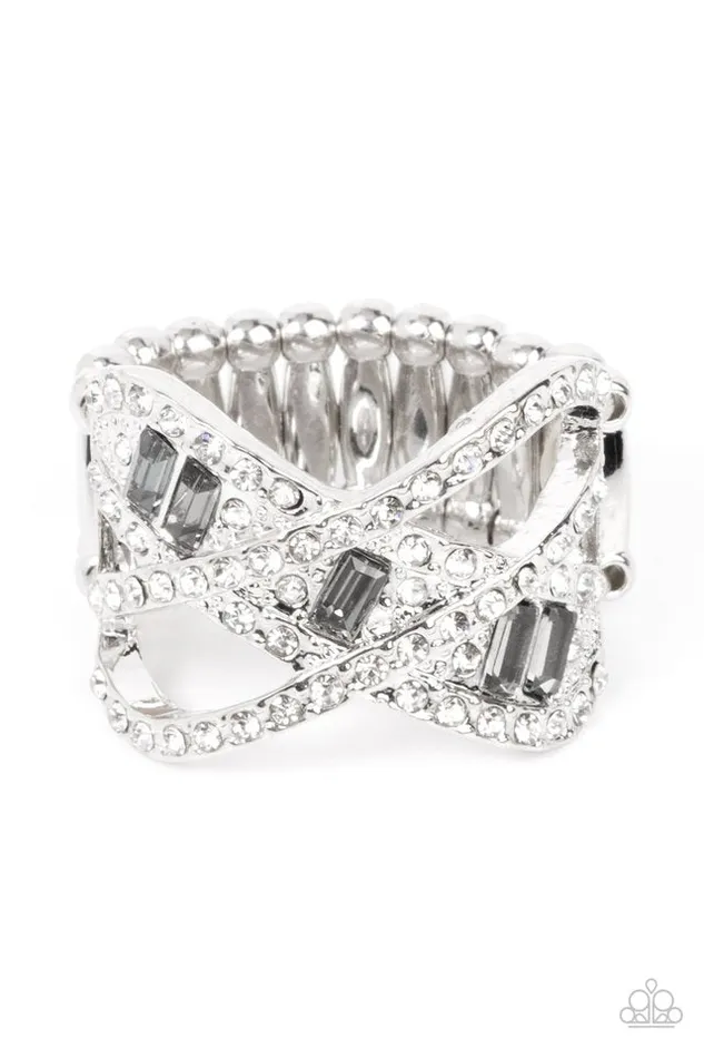 Paparazzi Ring Triple Threat Twinkle Silver Paparazzi Jewelry Rings Paparazzi Ring Triple Threat Twinkle Silver Paparazzi Jewelry Rings
