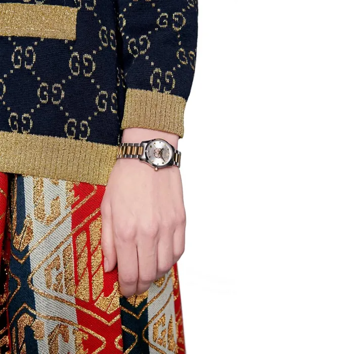 Rings Gucci GTimeless TwoTone Stainless Steel Watch Silver Dial 27mm Quartz Gucci Rings Gucci GTimeless TwoTone Stainless Steel Watch Silver Dial 27mm Quartz Gucci