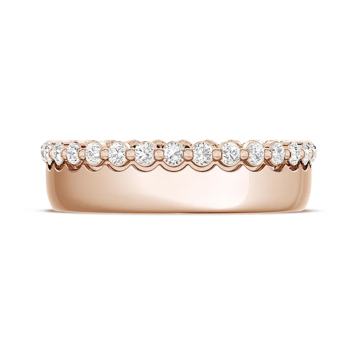 Tacori Rings Tacori 18K Rose Gold Diamond 6mm Band