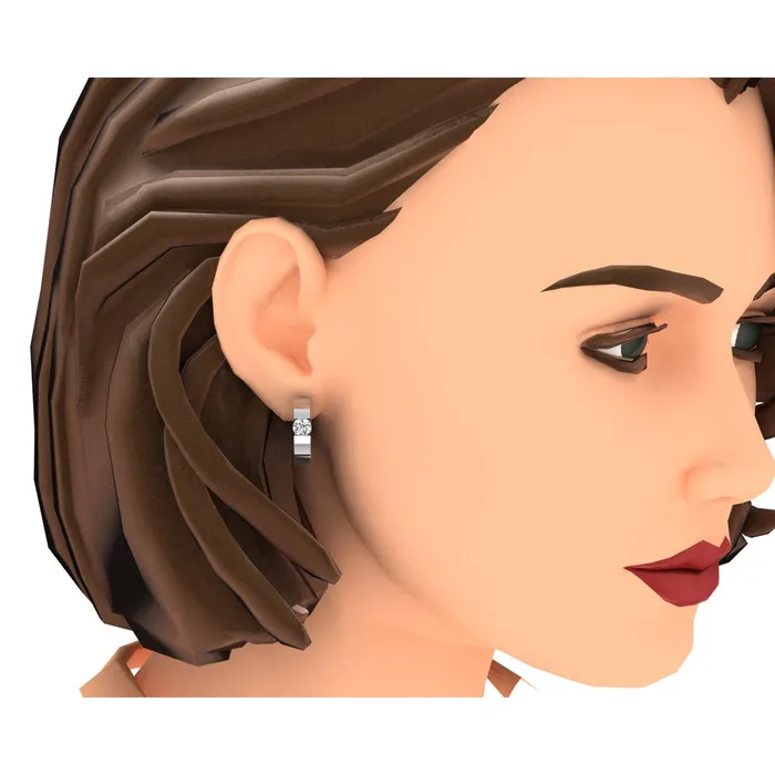 Earrings HarryChadEntcom Natural Diamond Huggies Earrings For Women