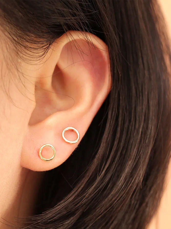 Earrings MinimalBijoux 14K Gold Fruits Loop Stud Earring