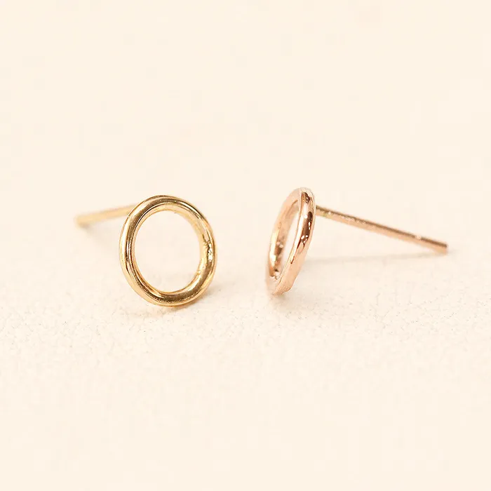 Earrings MinimalBijoux 14K Gold Fruits Loop Stud Earring