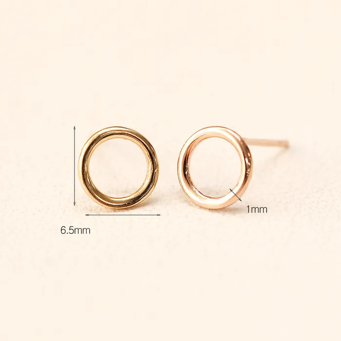 Earrings MinimalBijoux 14K Gold Fruits Loop Stud Earring