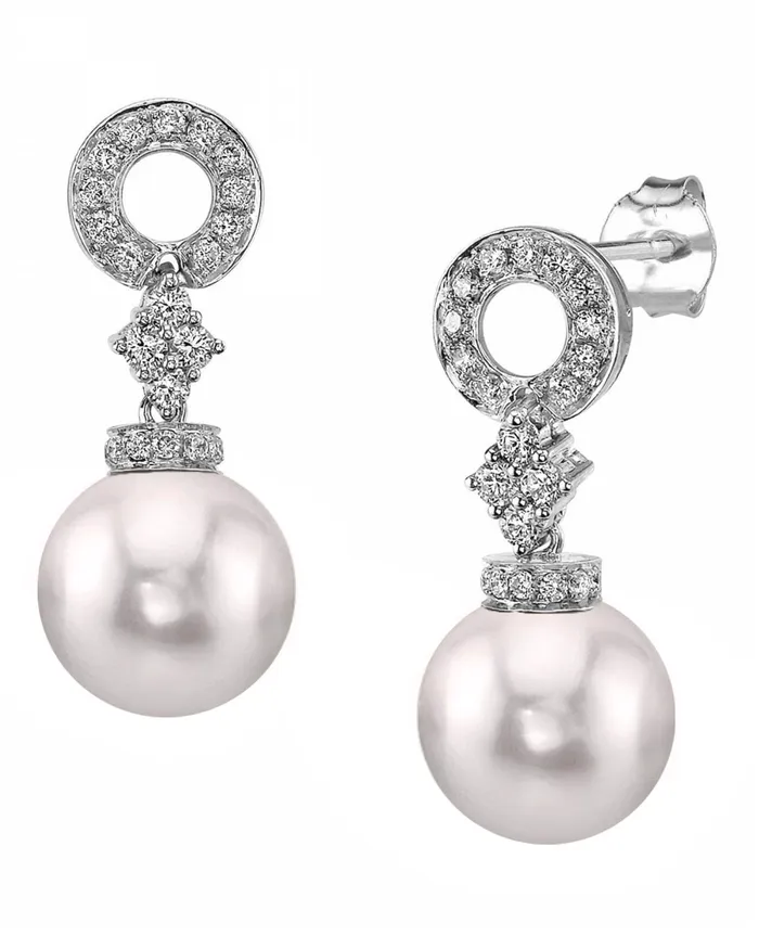Earrings SPT Akoya Pearl Diamond Royale Earrings