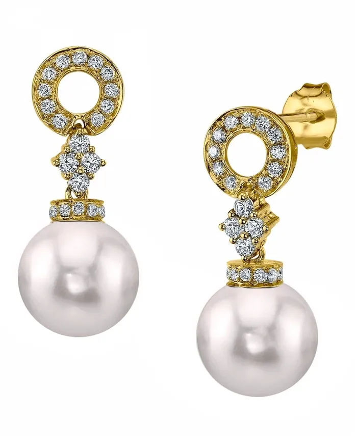 Earrings SPT Akoya Pearl Diamond Royale Earrings