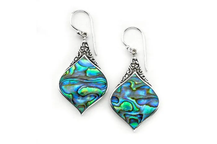 Samuel B Earrings Ornate Earrings Paua