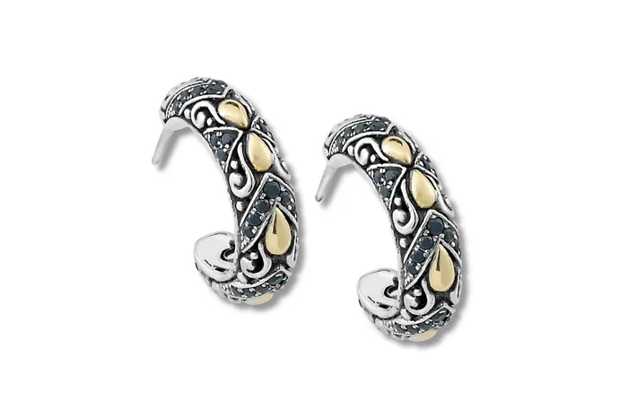Samuel B Earrings Sibayak Earrings Black Spinel