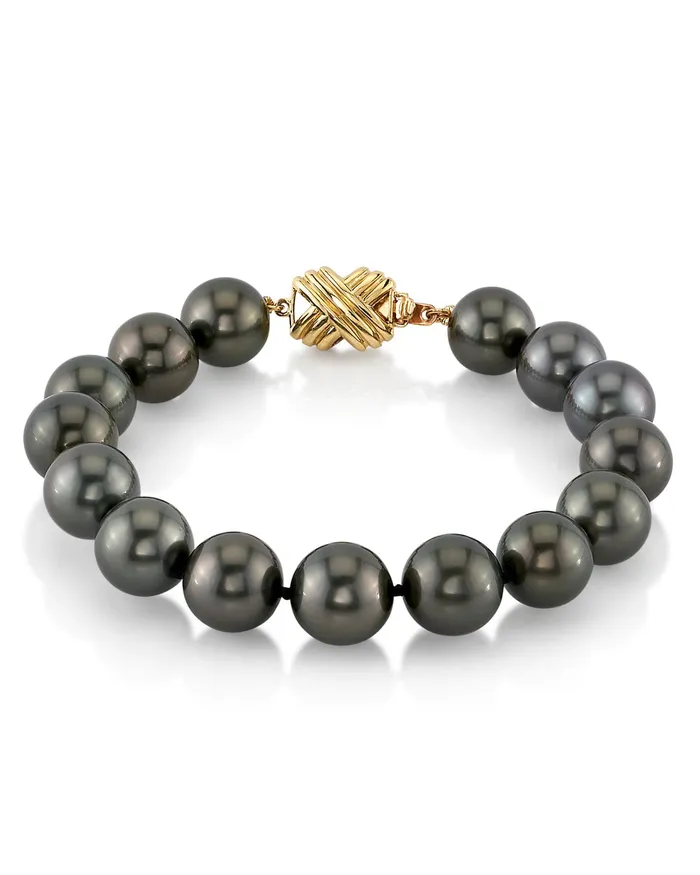 SPT Bracelets Tahitian True Round Pearl Bracelet 100110mm AAAA Quality