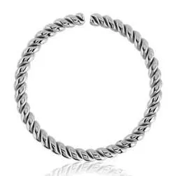 Tulsa Body Jewelry 14g Braided Stainless Continuous Ring Rings