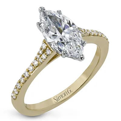 International Diamond Center Rings Simon G Marquise Cut Engagement Ring Setting 016CTW
