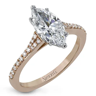International Diamond Center Rings Simon G Marquise Cut Engagement Ring Setting 016CTW