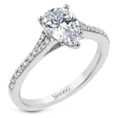 International Diamond Center Rings Simon G Marquise Cut Engagement Ring Setting 016CTW