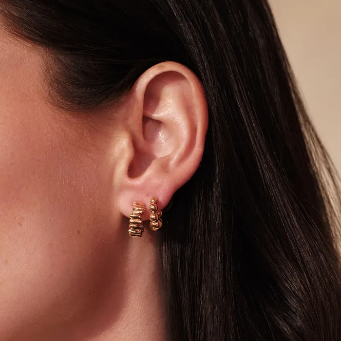 Mignonne Gavigan Earrings Azora Gold Hoop Set