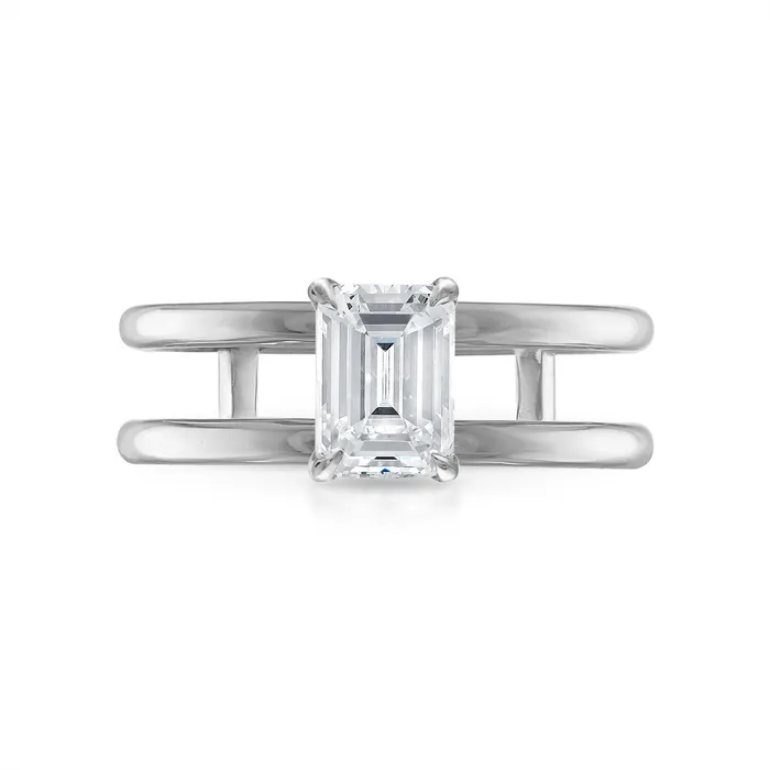 SG Bridal Earrings 201CT Emerald Cut Choose Your Setting