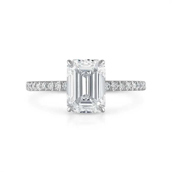 SG Bridal Earrings 201CT Emerald Cut Choose Your Setting