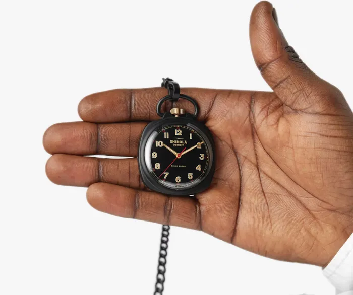 Shinola Elijah McCoy Mechanic Pocket Watch 45mm Shinola Watches