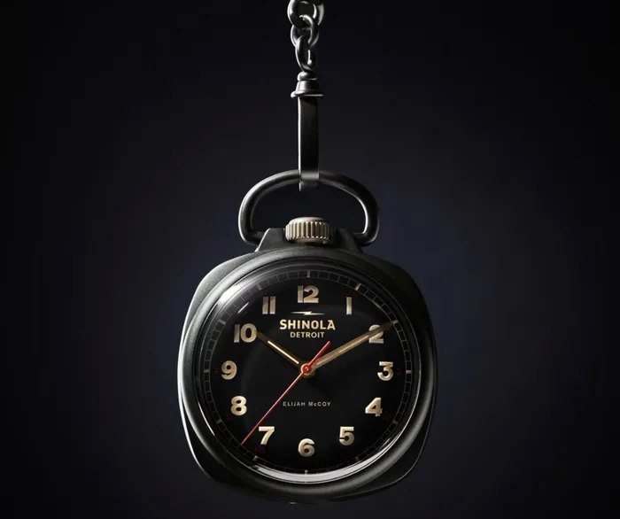 Shinola Elijah McCoy Mechanic Pocket Watch 45mm Shinola Watches