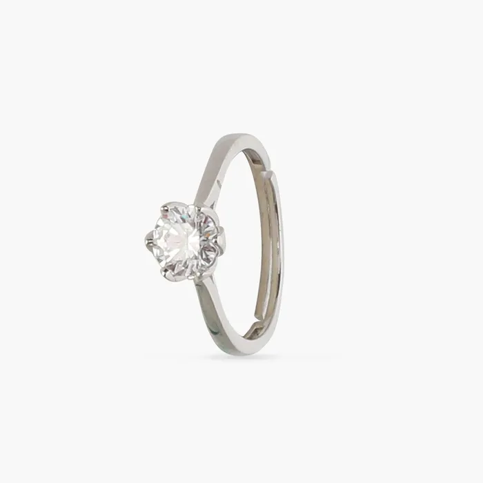 SILVER Rings Flora CZ Silver Ring
